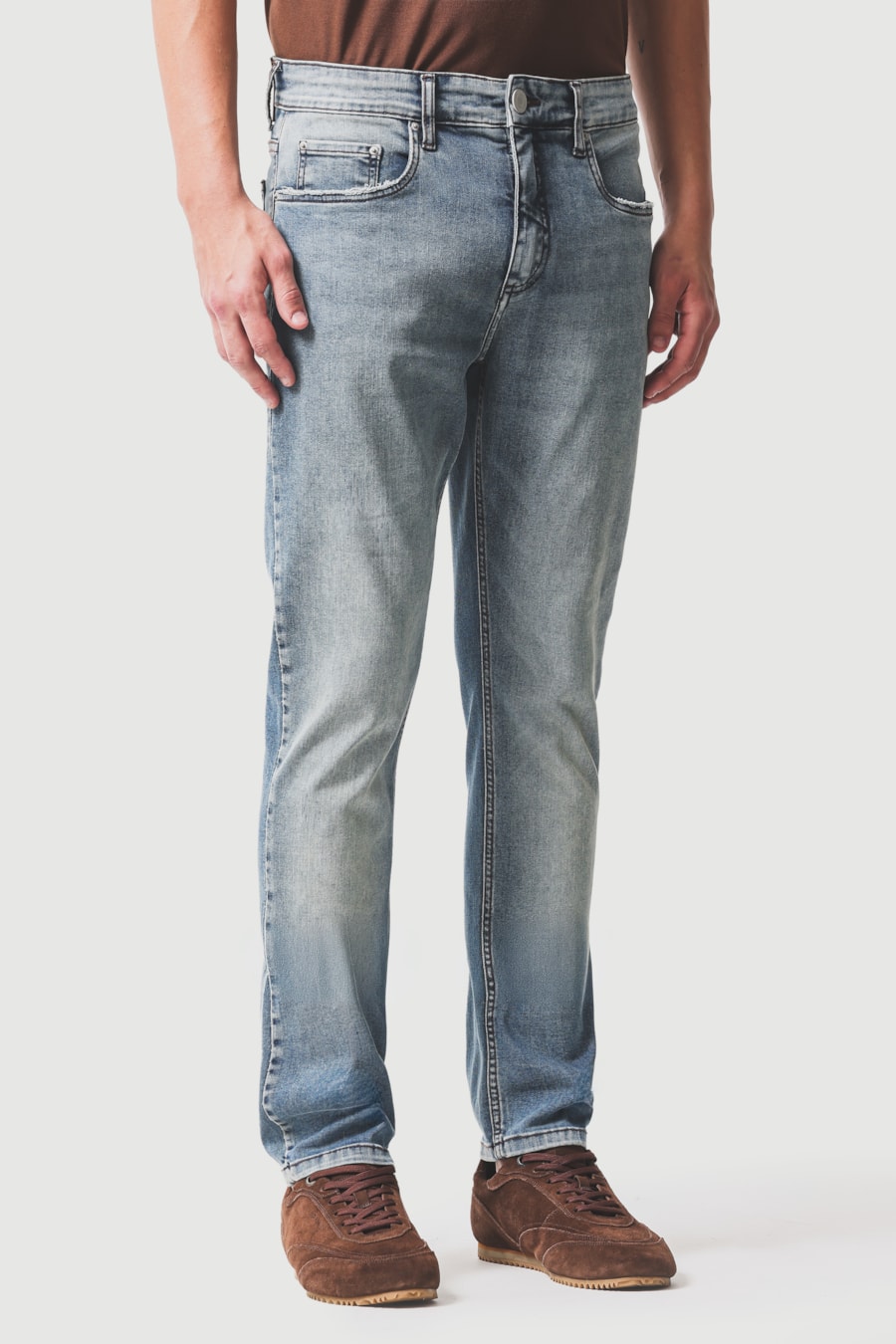 Calça Jeans Slim Flex And Dry Azul Escuro — foto 1 de 5