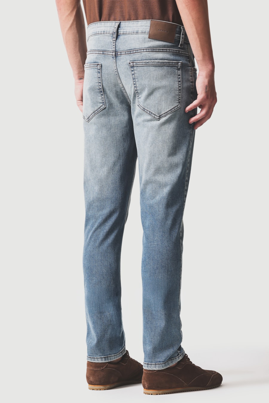 Calça Jeans Slim Flex And Dry Azul Escuro — foto 4 de 5