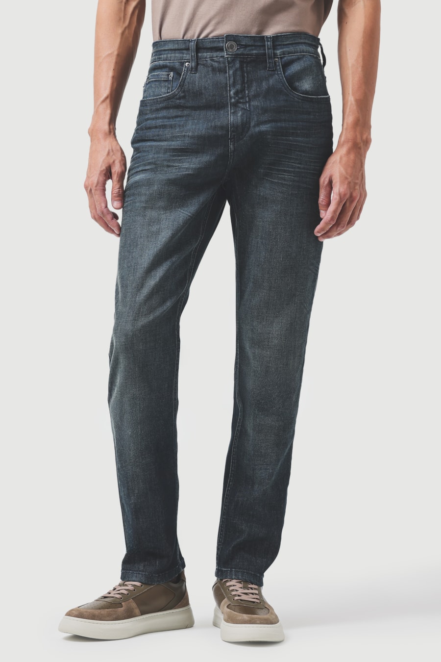 Calça Jeans Slim Flex And Dry Azul Escuro — foto 1 de 6