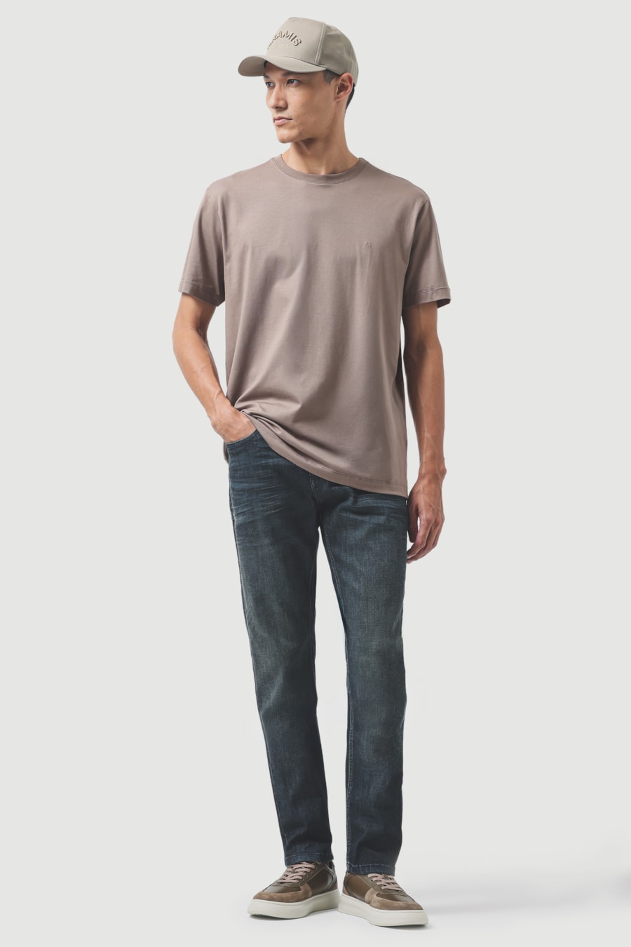 Calça Jeans Slim Flex And Dry Azul Escuro — foto 2 de 6