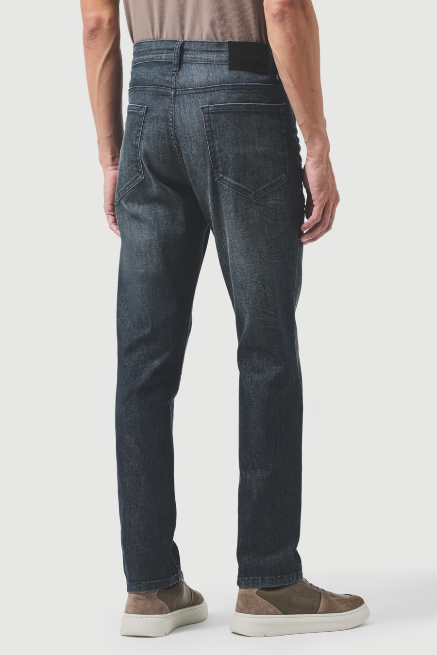 Calça Jeans Slim Flex And Dry Azul Escuro — foto 5 de 6