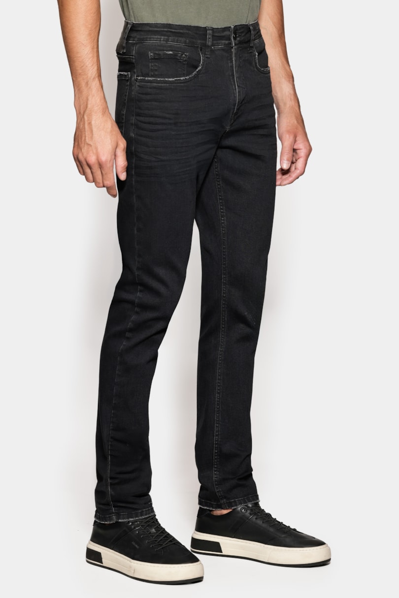 Calça Jeans Slim Flex And Dry Black Preto