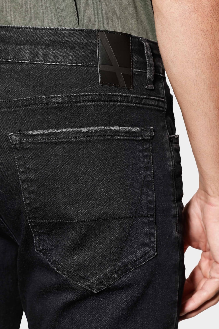 Calça Jeans Slim Flex And Dry Black Preto — foto 4 de 6