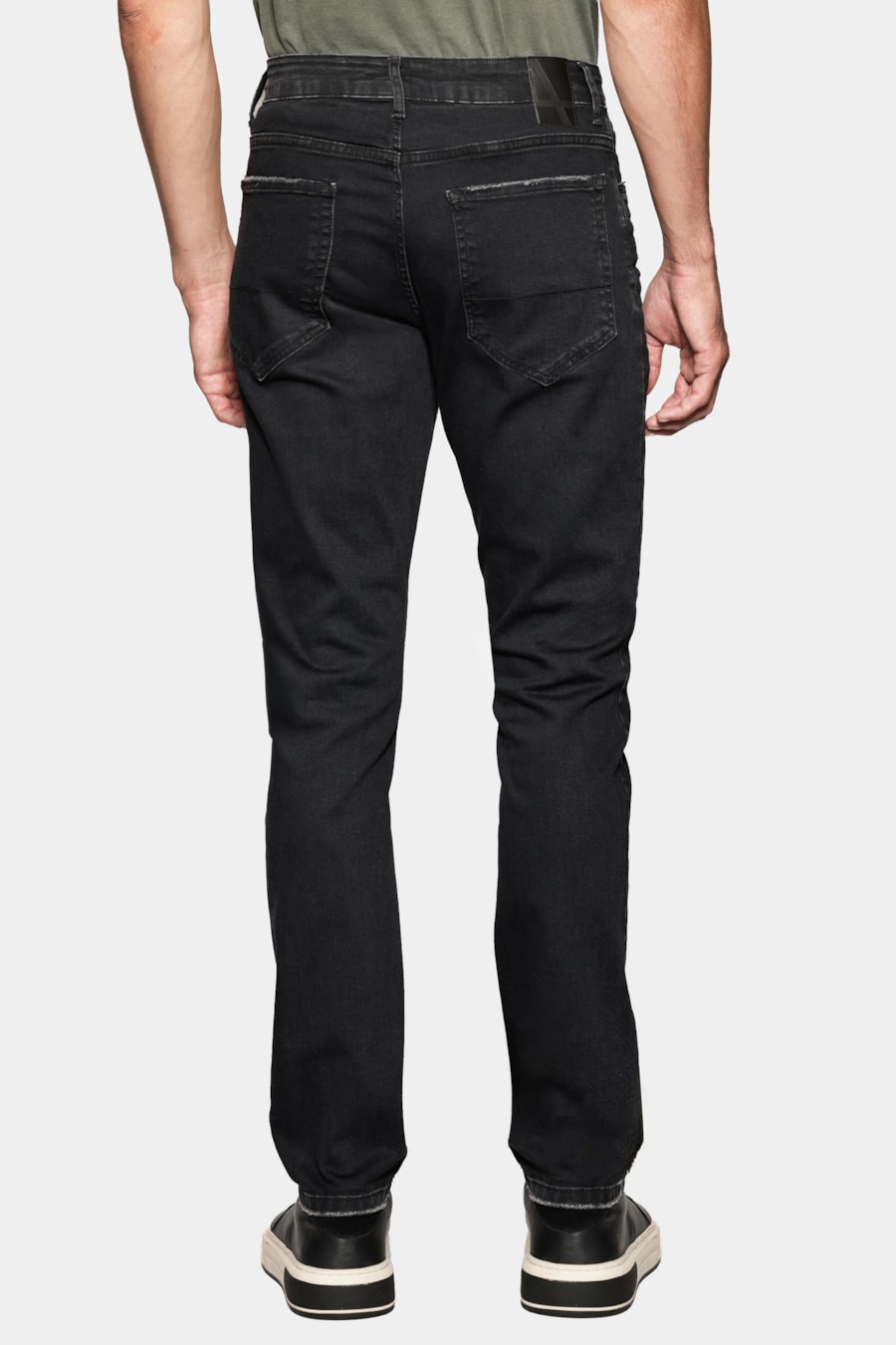 Calça Jeans Slim Flex And Dry Black Preto — foto 5 de 6