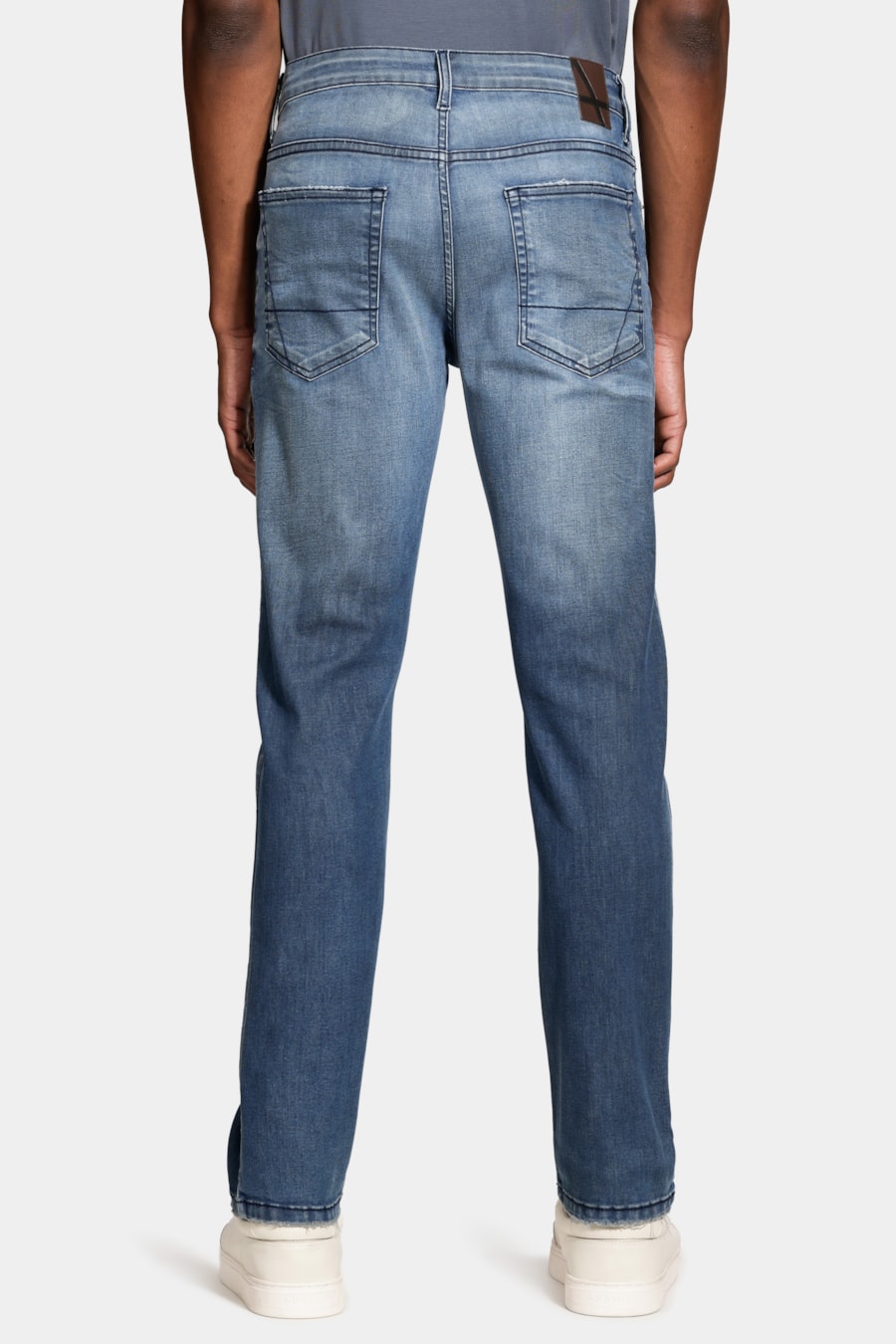Calça Jeans Slim Flex And Dry Stone Azul Medio — foto 5 de 5