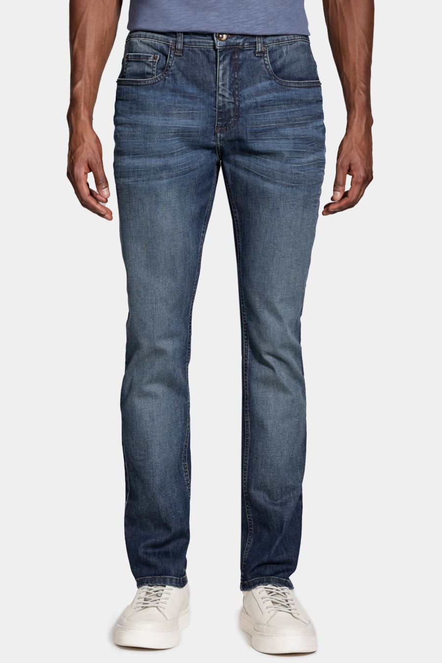 Calça Jeans Slim Flex Azul Escuro — foto 1 de 6