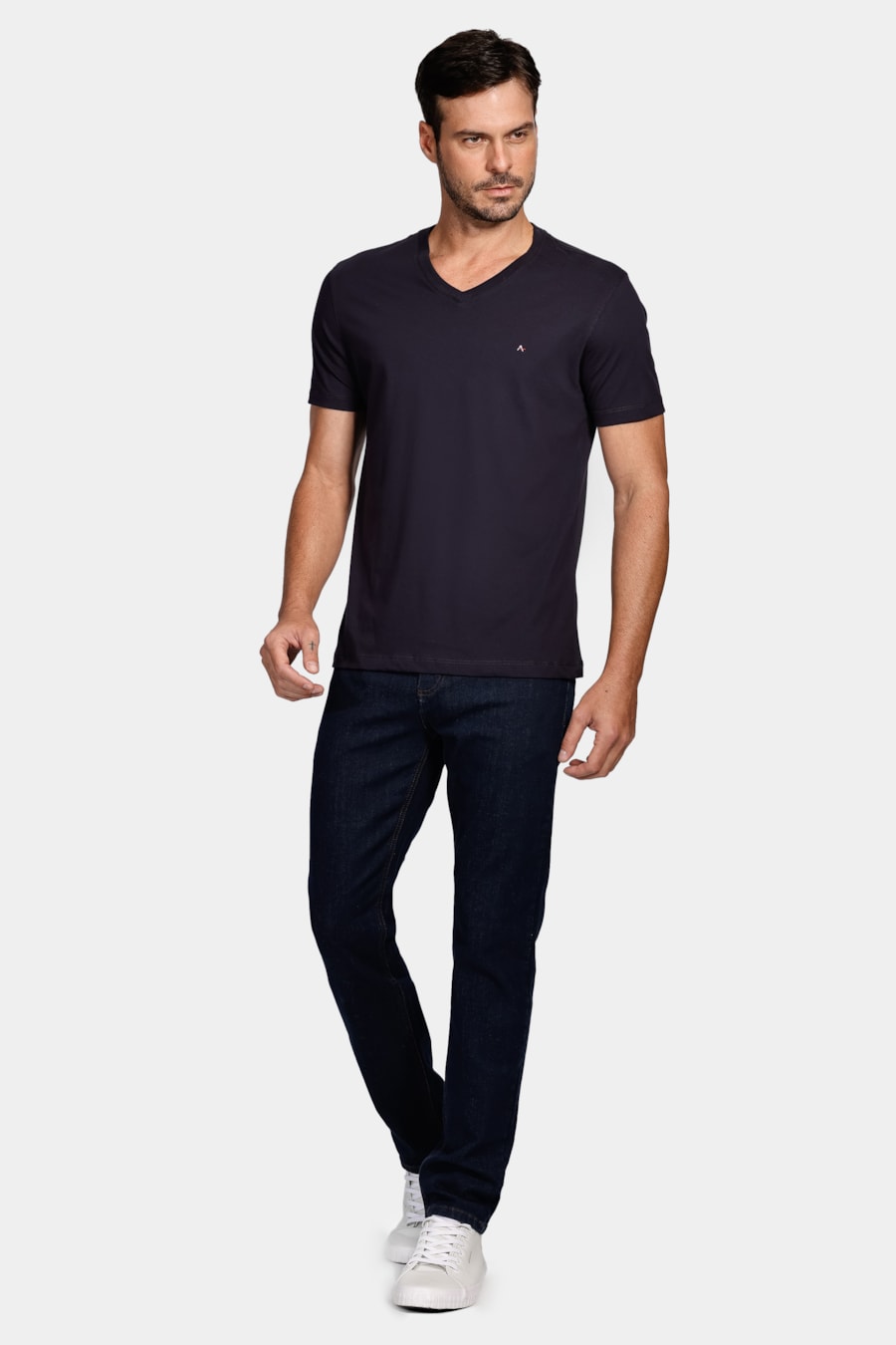 Calça Jeans Slim Intense Blue Azul Escuro — foto 2 de 5
