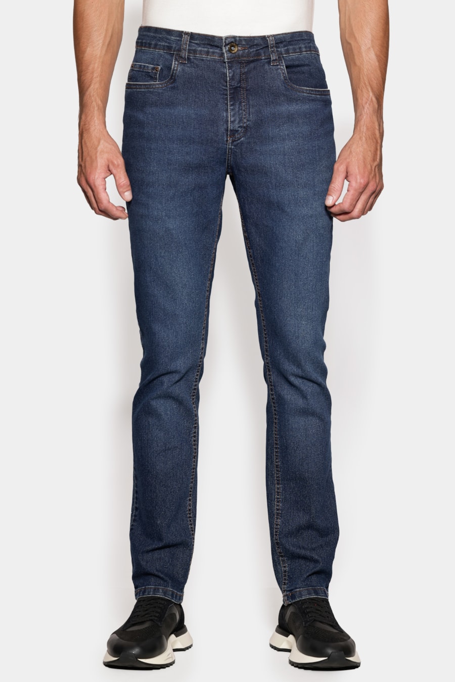 Calça Jeans Slim Intense Blue Azul Escuro — foto 1 de 6