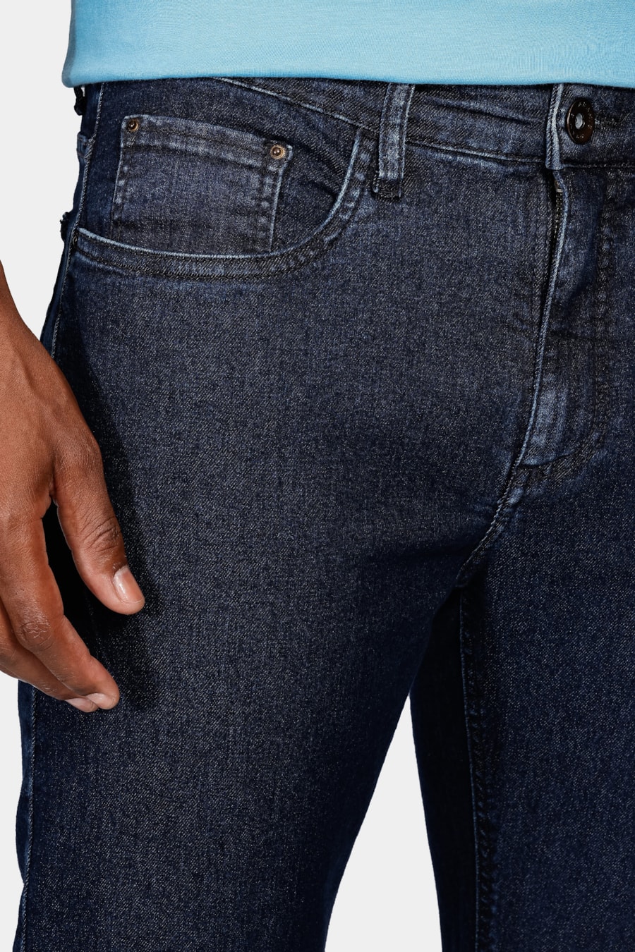 Calça Jeans Slim Intense Especial Azul Escuro — foto 3 de 5