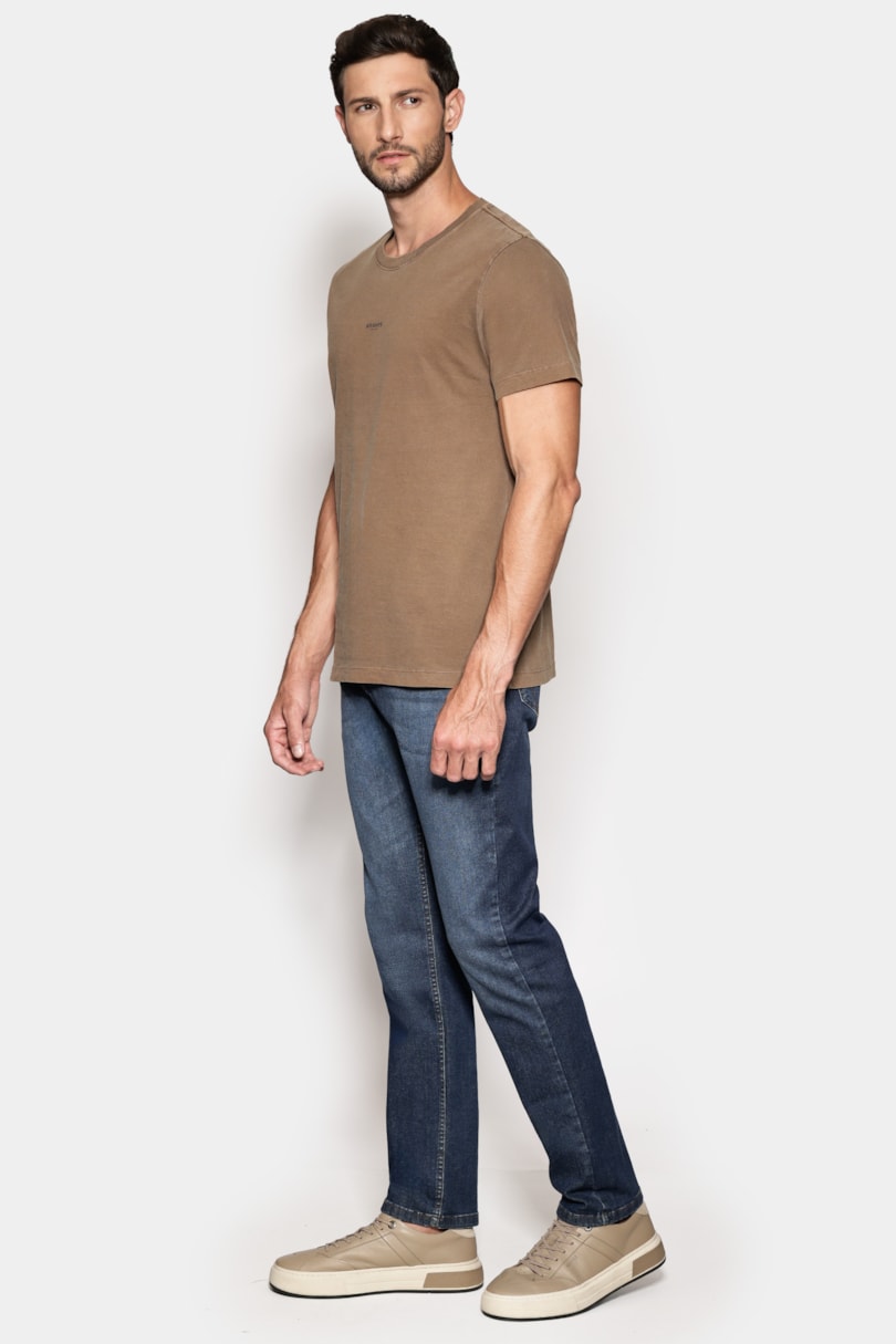 Calça Jeans Slim Intense Flex Azul Escuro