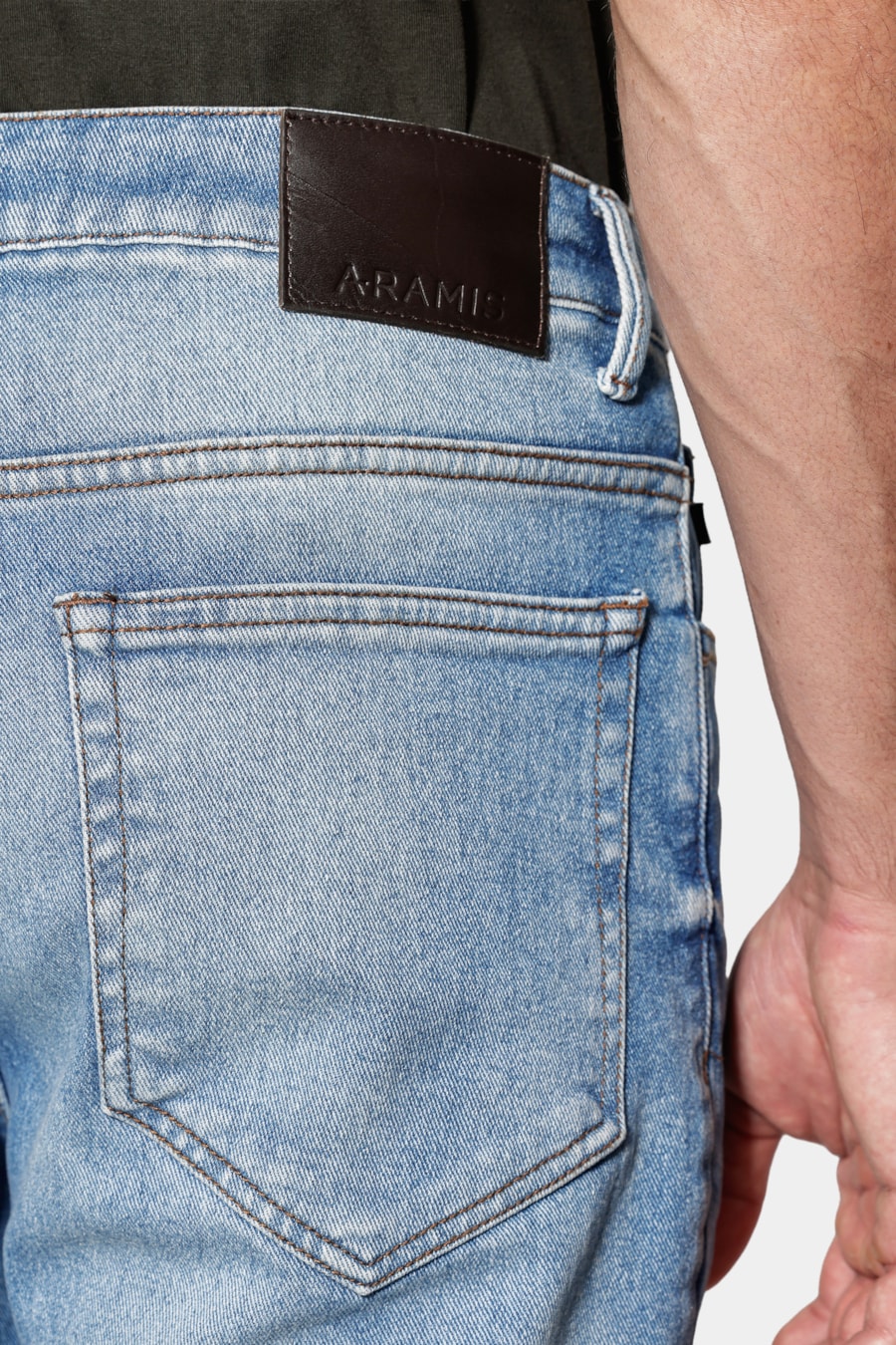 Calça Jeans Slim Media Sky Eco Azul Medio — foto 4 de 6