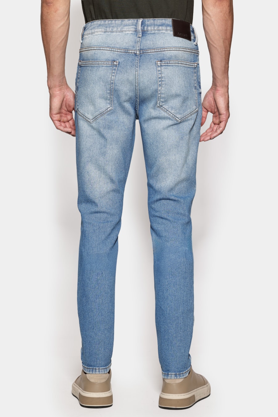 Calça Jeans Slim Media Sky Eco Azul Medio — foto 5 de 6