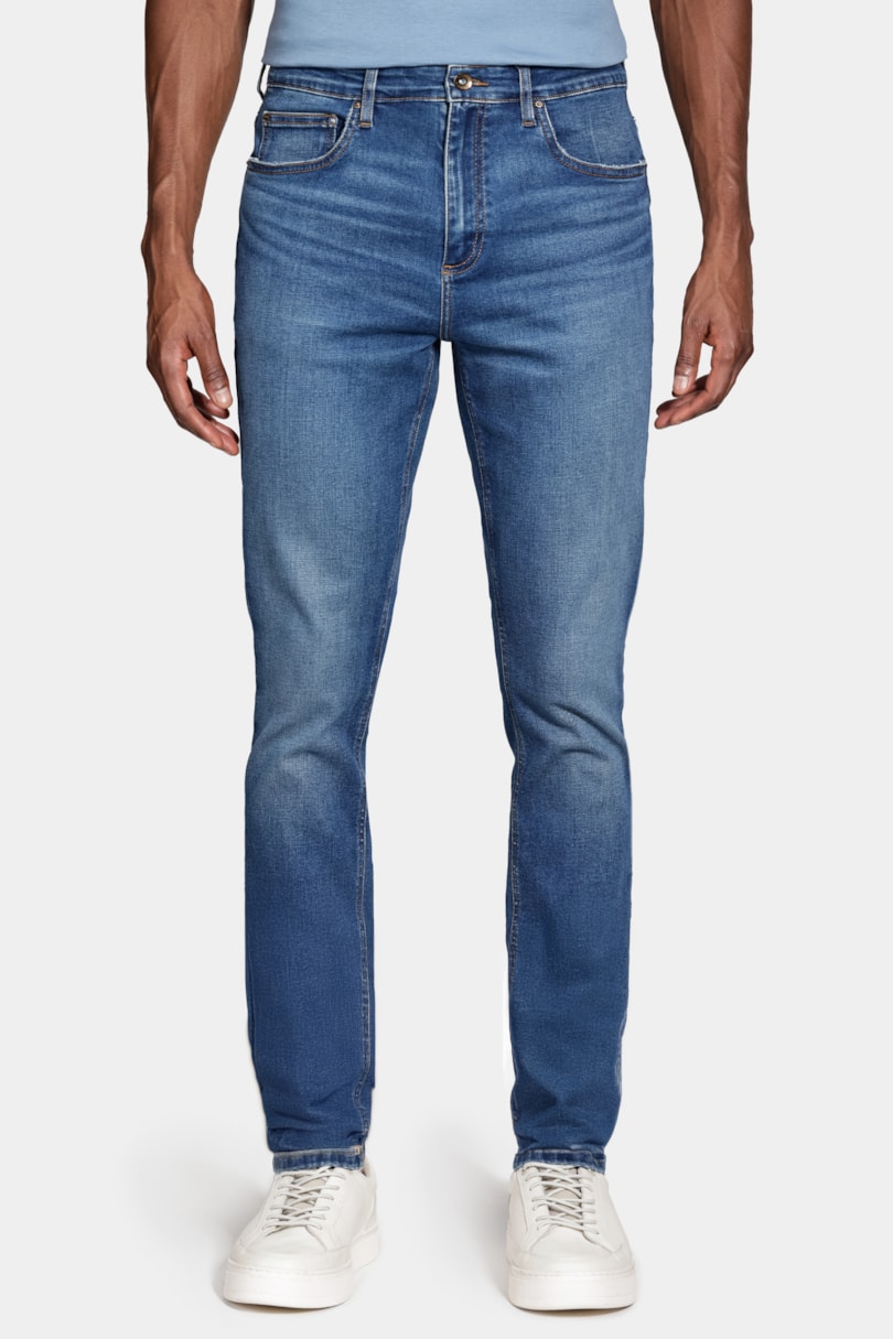 Calça Jeans Slim Média Xtreme Azul Médio