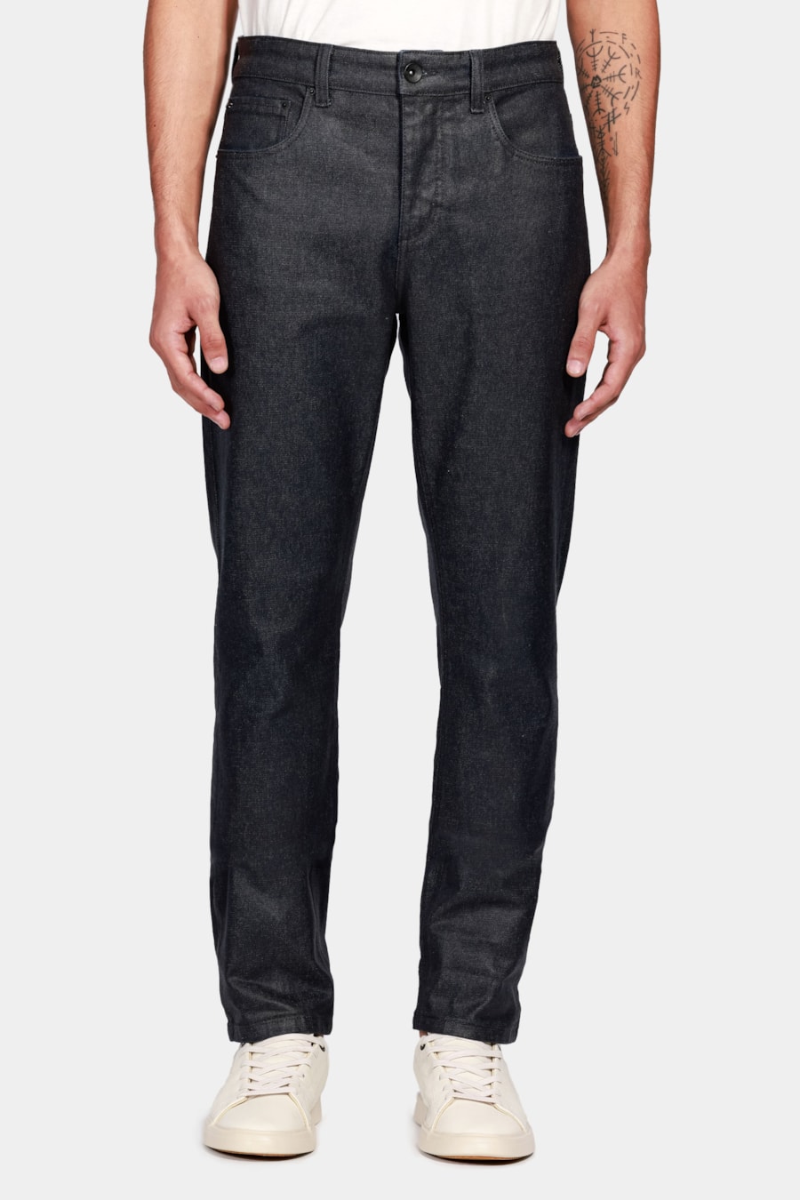 Calça Jeans Slim Premium Resinada Preto — foto 1 de 5