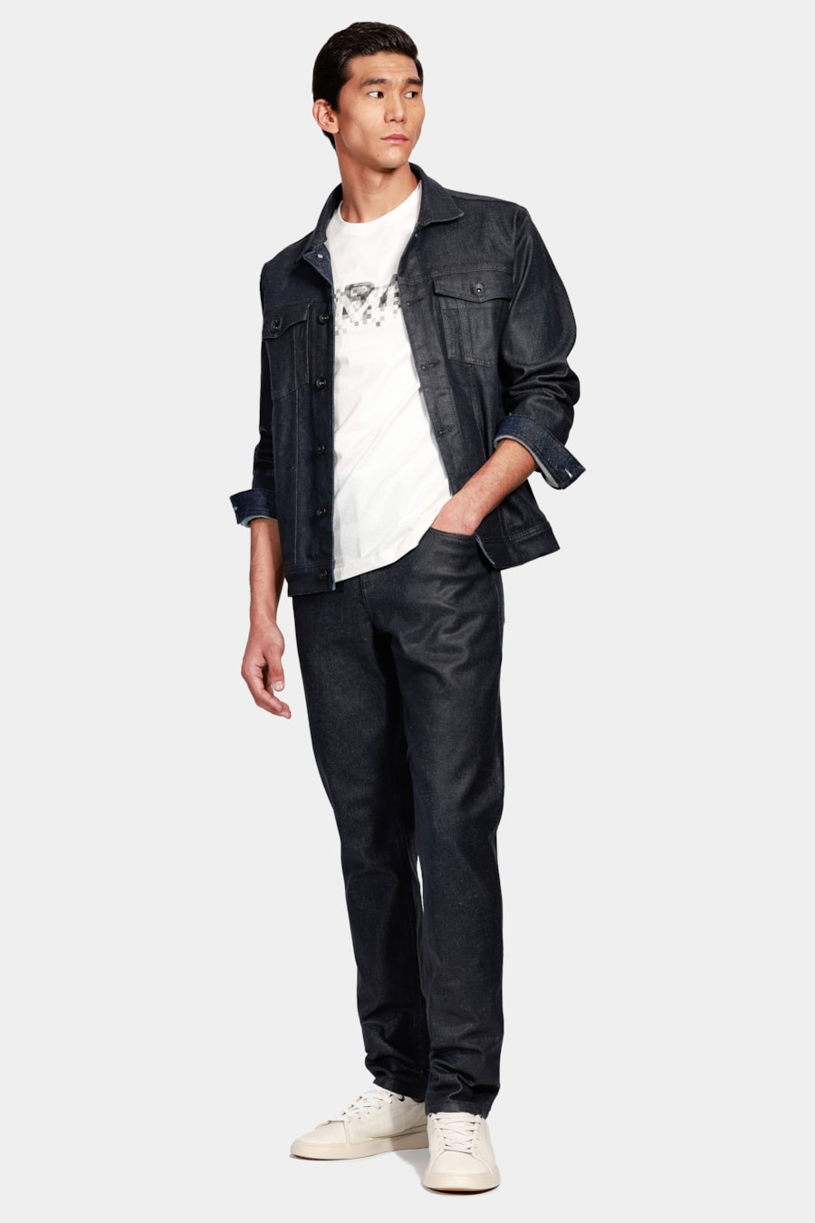 Calça Jeans Slim Premium Resinada Preto — foto 2 de 5