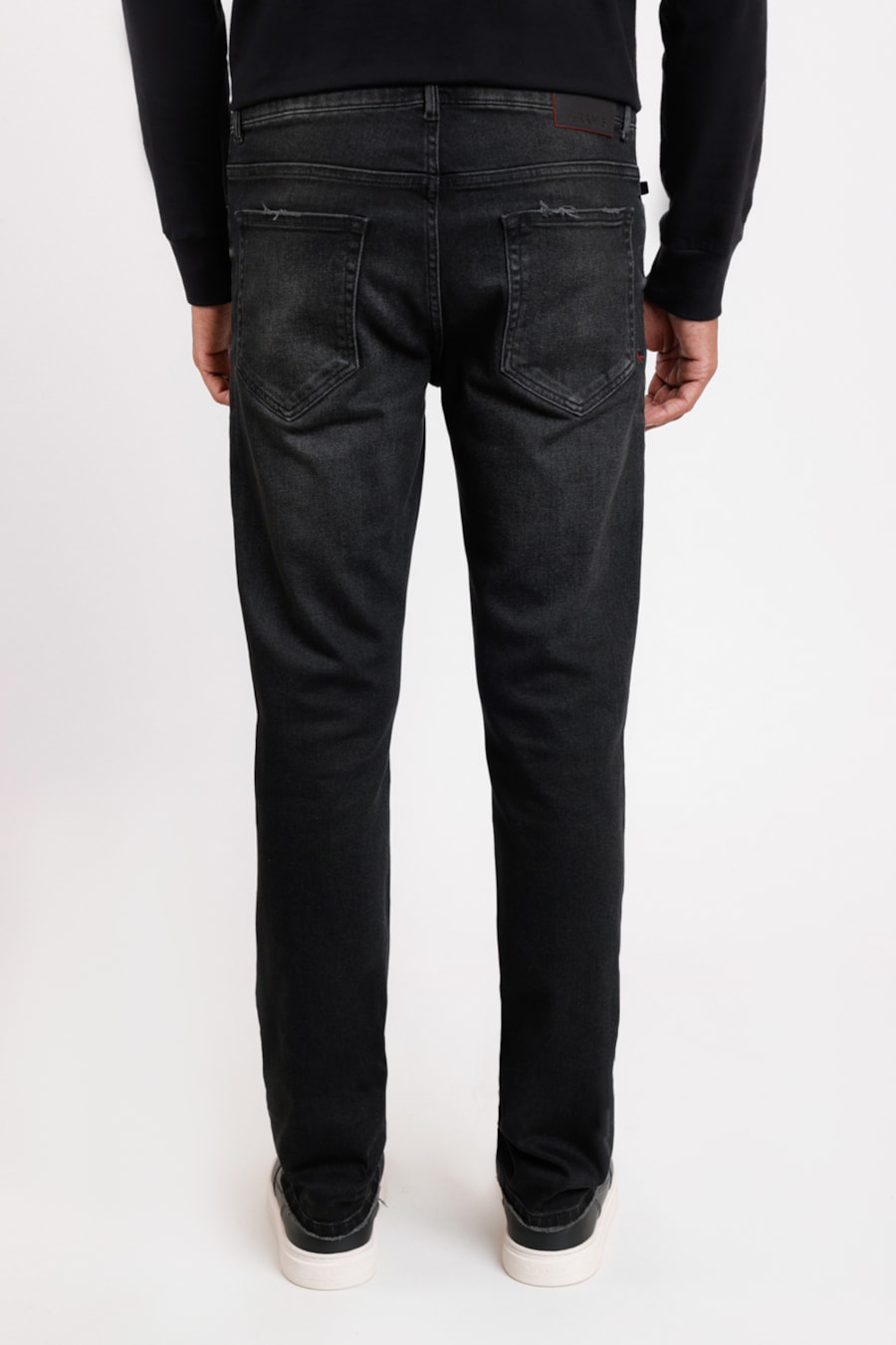 Calça Jeans Slim Red Black Black Preto — foto 3 de 3