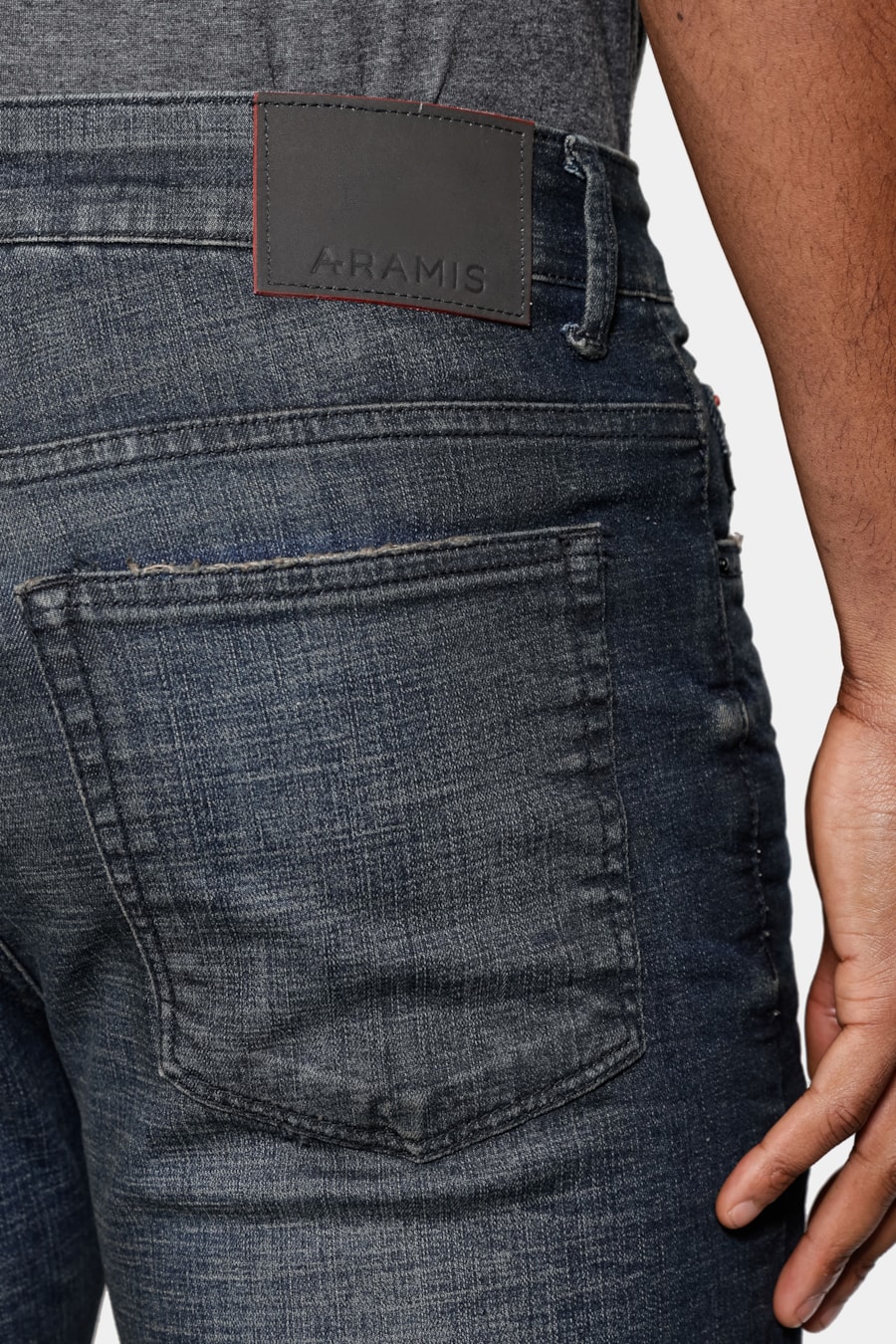 Calça Jeans Slim Red Black Resin Azul Escuro — foto 4 de 6