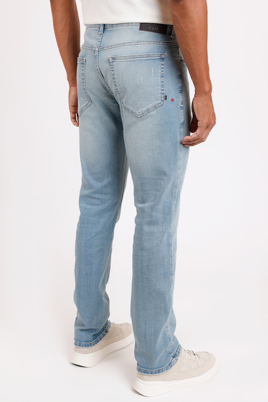 Calça Jeans Slim Red Blend Liocel Azul Claro — foto 4 de 4