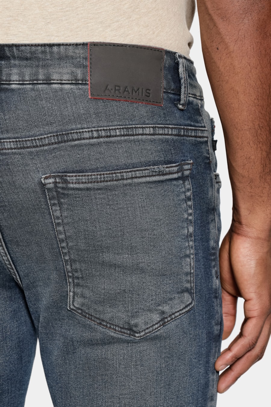 Calça Jeans Slim Red Blue Dirty Azul Escuro — foto 4 de 6
