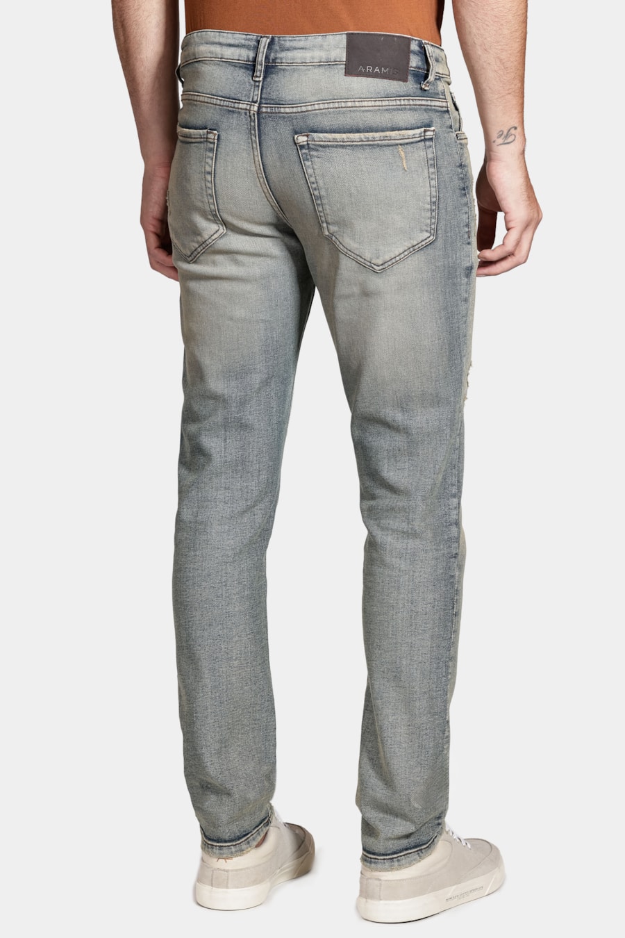 Calça Jeans Slim Red Dirty Vintage Azul Escuro — foto 5 de 5