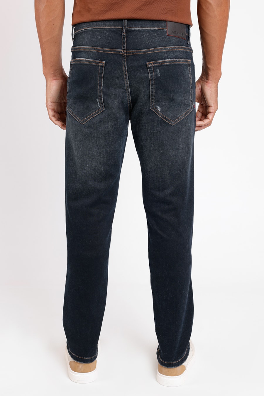 Calça Jeans Slim Red Resin Flame Azul Escuro — foto 3 de 3