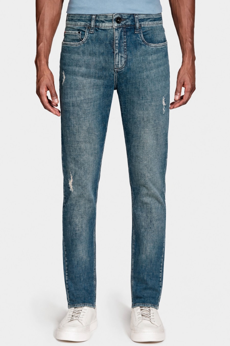 Calça Jeans Slim Red Turca Delave Azul Claro — foto 1 de 4