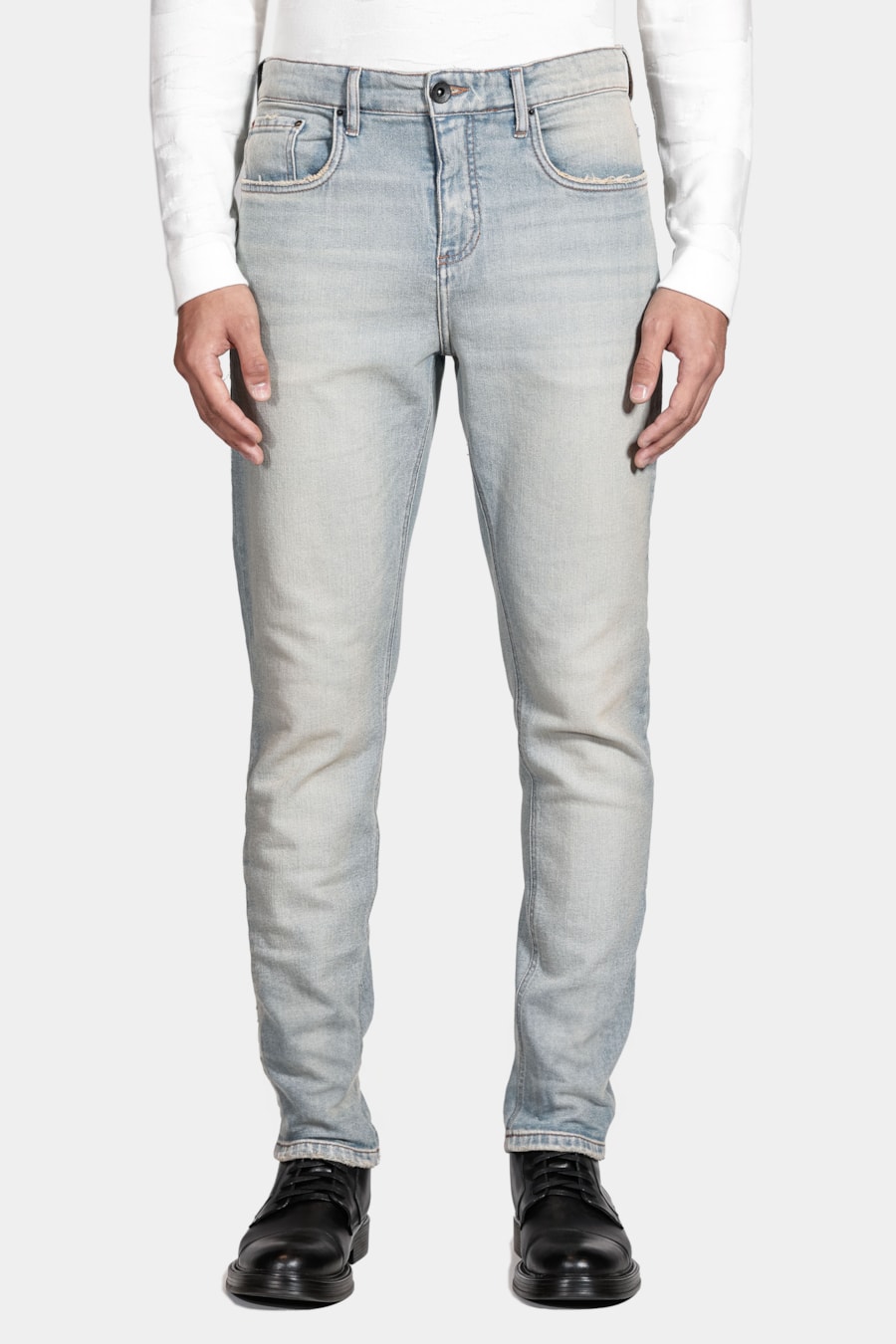 Calça Jeans Slim Red Vintage Dirty Azul Claro — foto 1 de 5