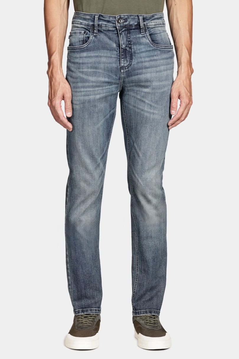 Calça Jeans Slim Red Wash Intense Azul Escuro