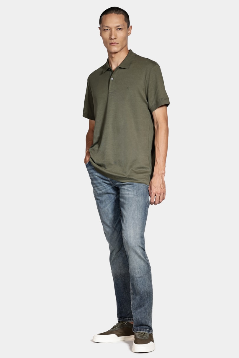 Calça Jeans Slim Red Wash Intense Azul Escuro