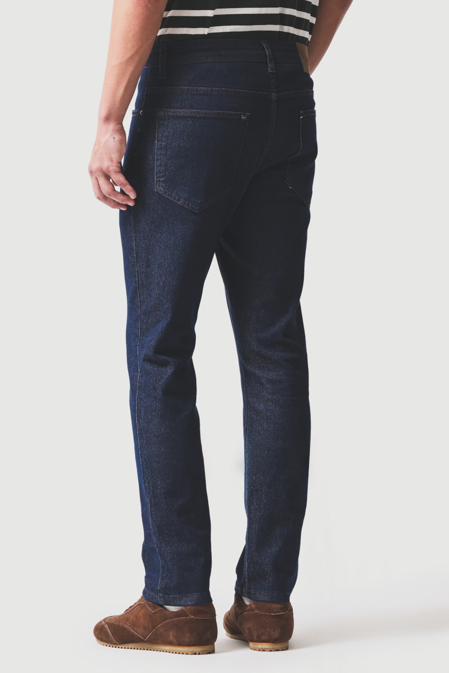 Calça Jeans Slim Repreve Azul Escuro — foto 4 de 5