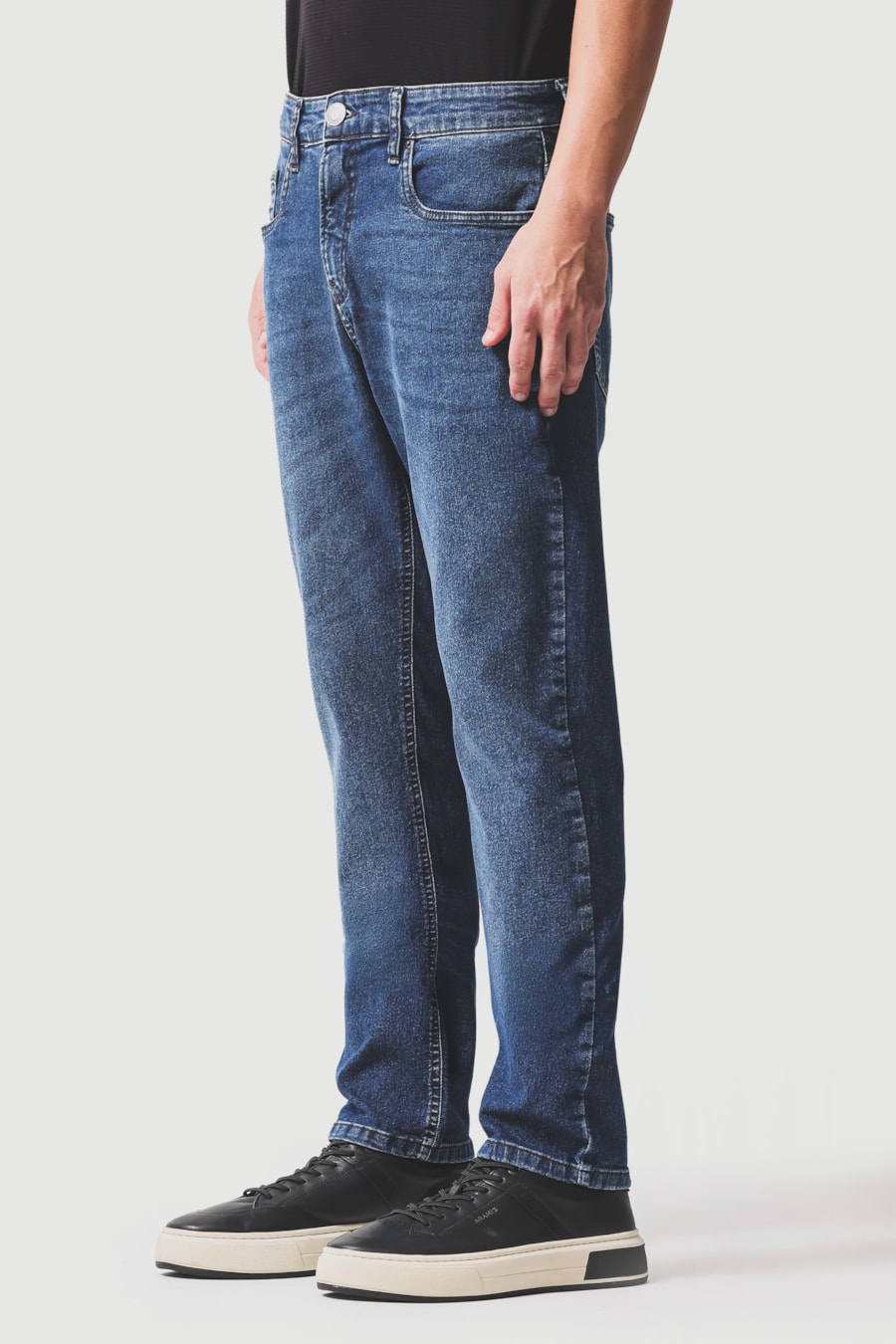 Calça Jeans Slim Repreve Azul Escuro — foto 1 de 5