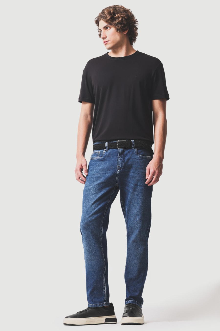 Calça Jeans Slim Repreve Azul Escuro — foto 2 de 5
