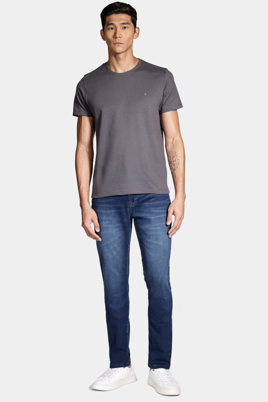 Calça Jeans Slim Sky Used Azul — foto 2 de 5
