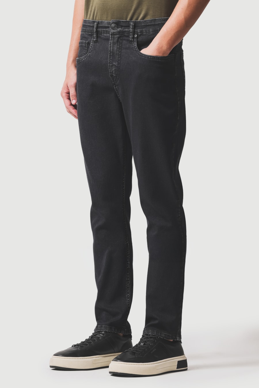 Calça Jeans Slim St Black Preto — foto 1 de 6