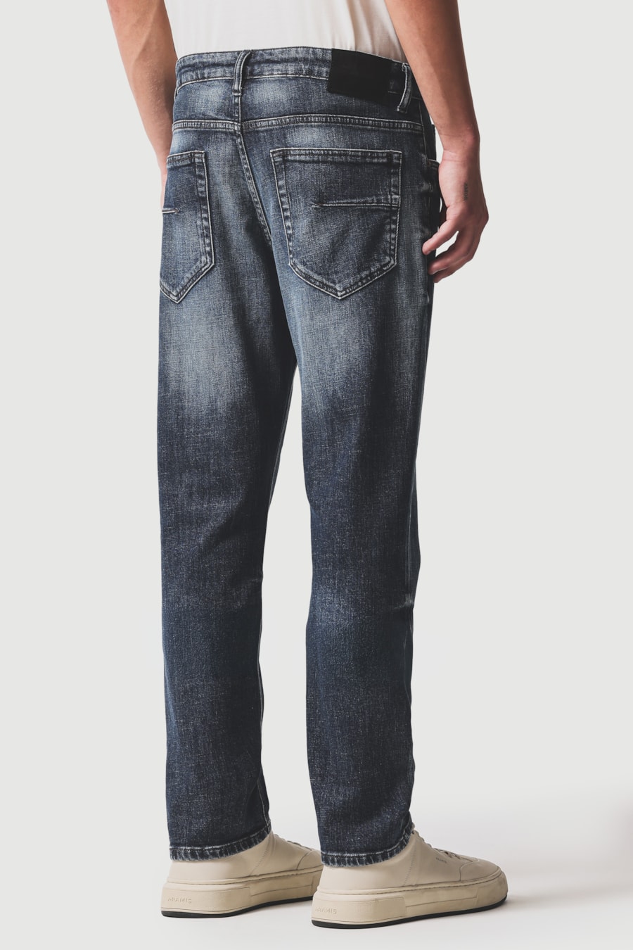 Calça Jeans Slim St Used Escuro Azul Escuro — foto 4 de 5