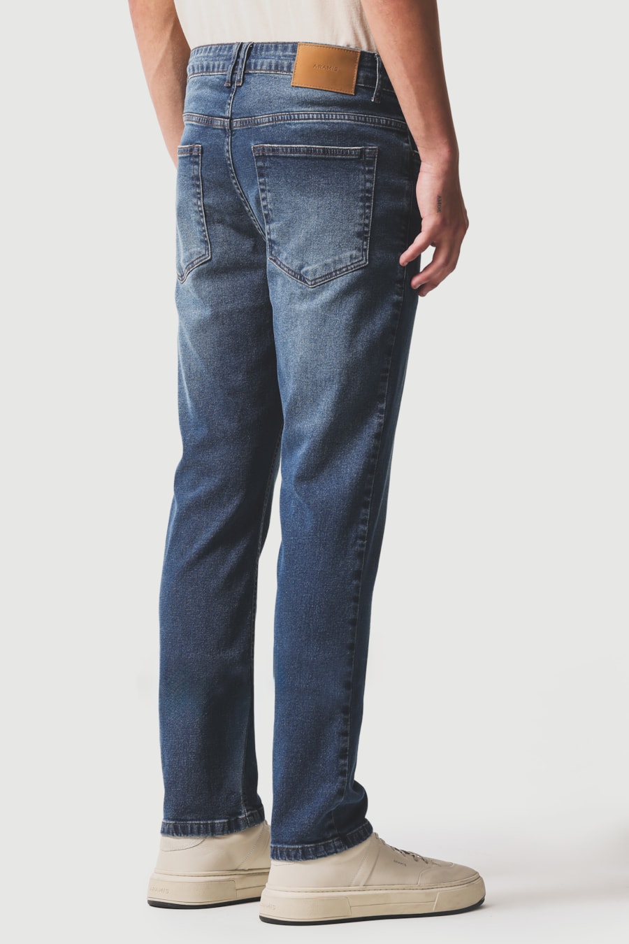 Calça Jeans Slim St Used Médio Azul Medio — foto 4 de 5