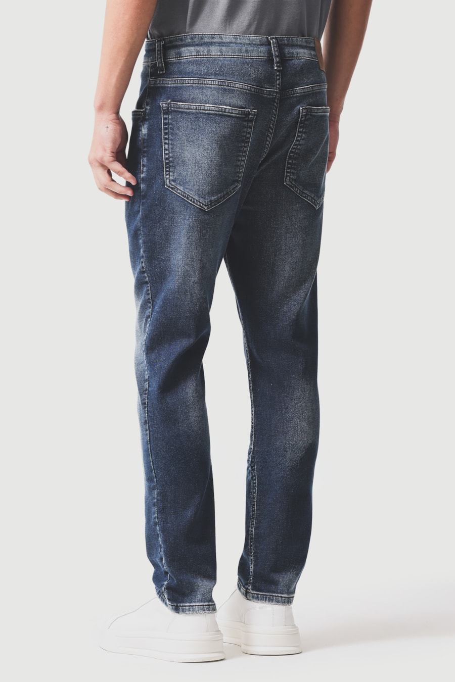 Calça Jeans Slim St Used Médio Azul Medio — foto 4 de 5