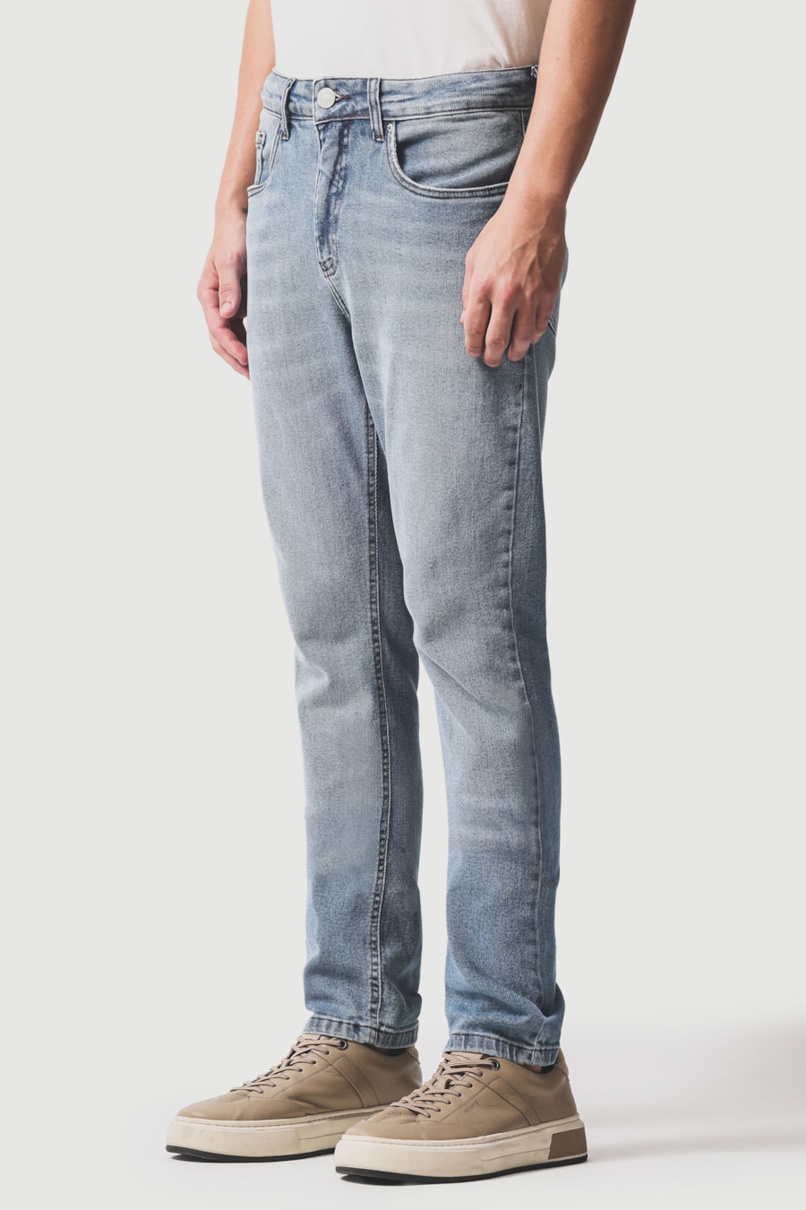 Calça Jeans Slim Stone Azul Escuro — foto 1 de 6