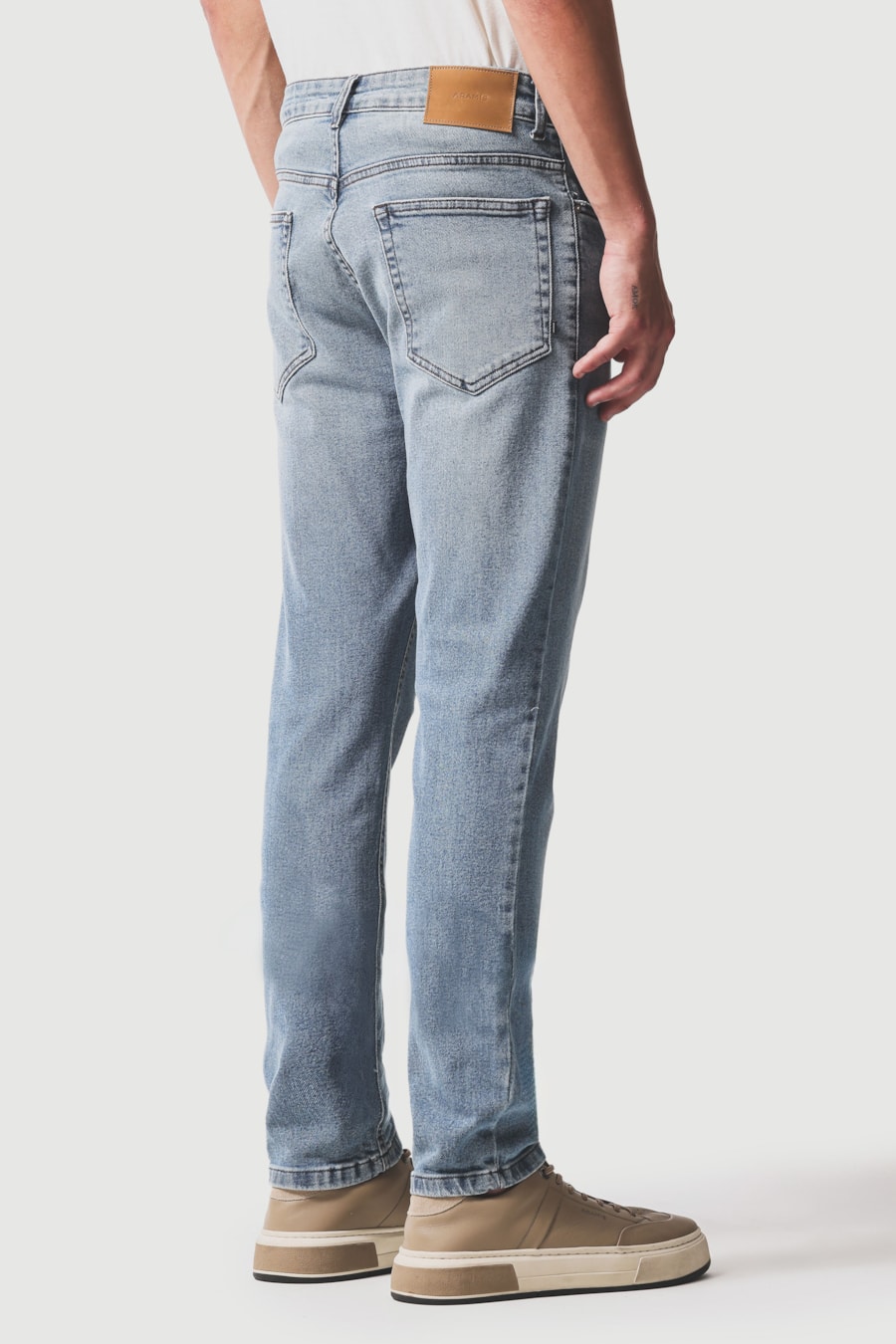 Calça Jeans Slim Stone Azul Escuro — foto 5 de 6