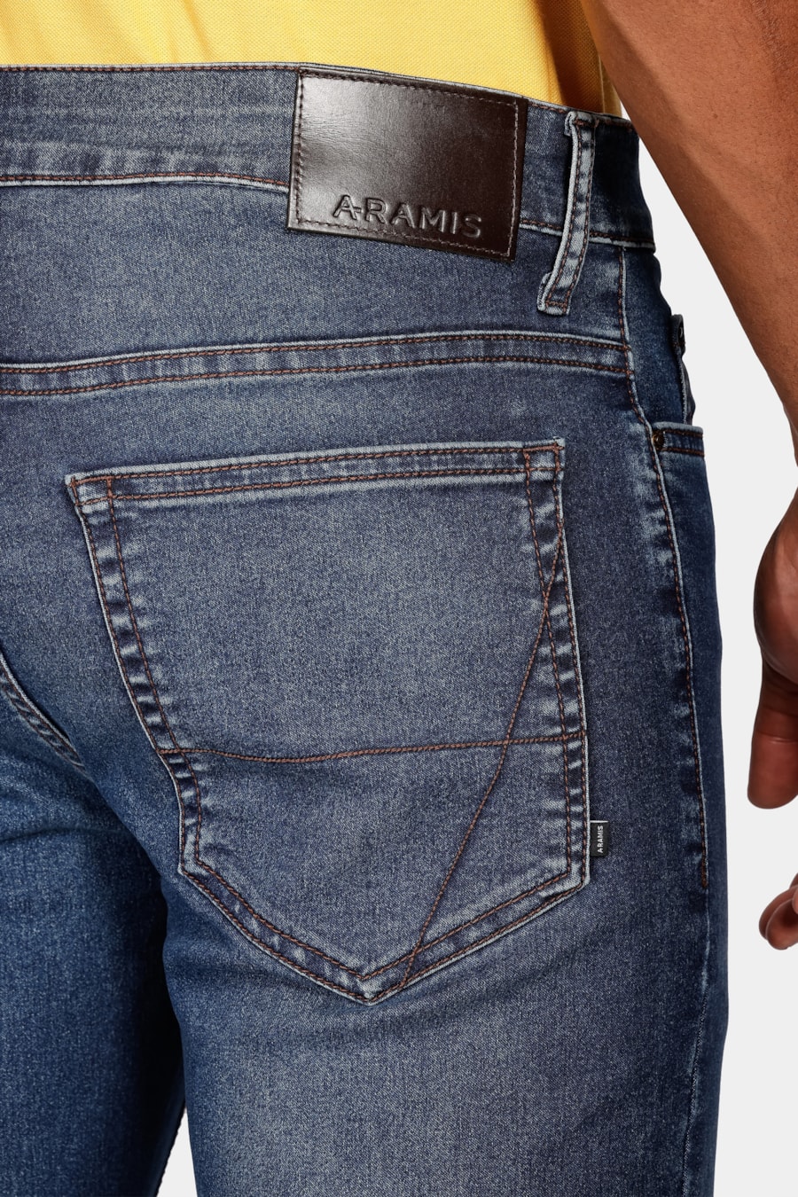 Calça Jeans Slim Super Power Dirty Azul Médio — foto 4 de 5