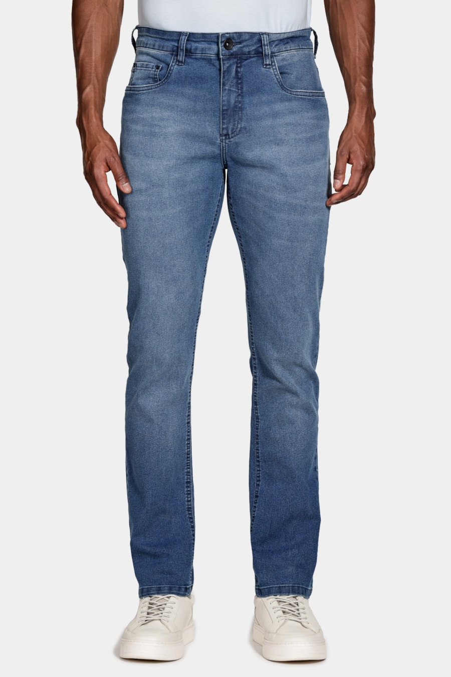 Calça Jeans Slim Super Stone Azul Medio — foto 1 de 6