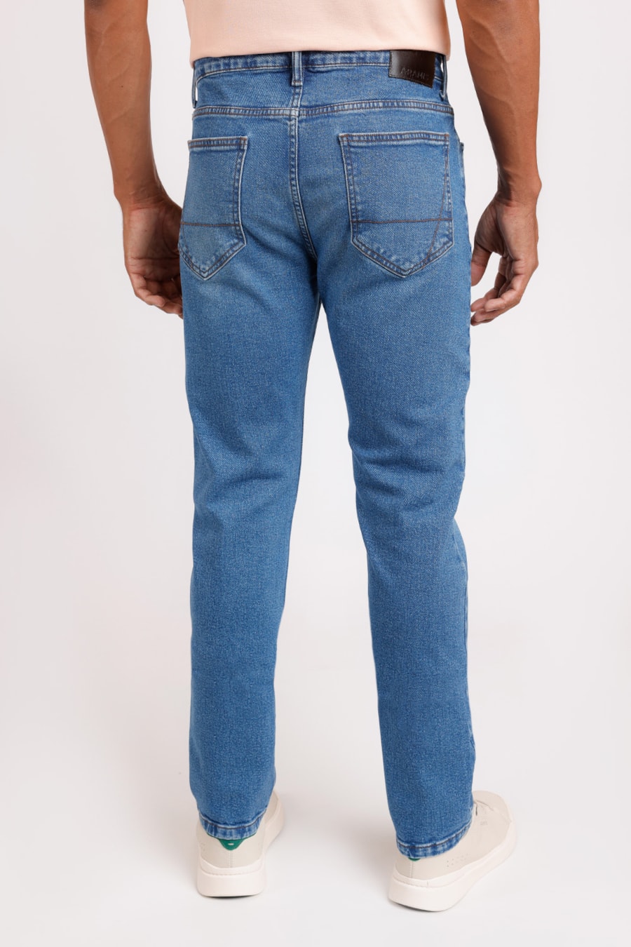 Calça Jeans Slim Vintage Eco Azul Médio — foto 3 de 3
