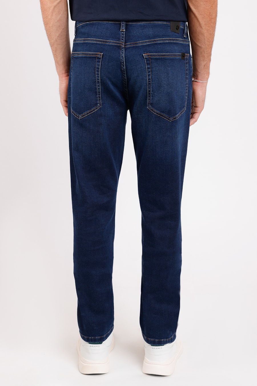 Calça Jeans Slim X-Treme Moletom Azul Escuro — foto 3 de 3