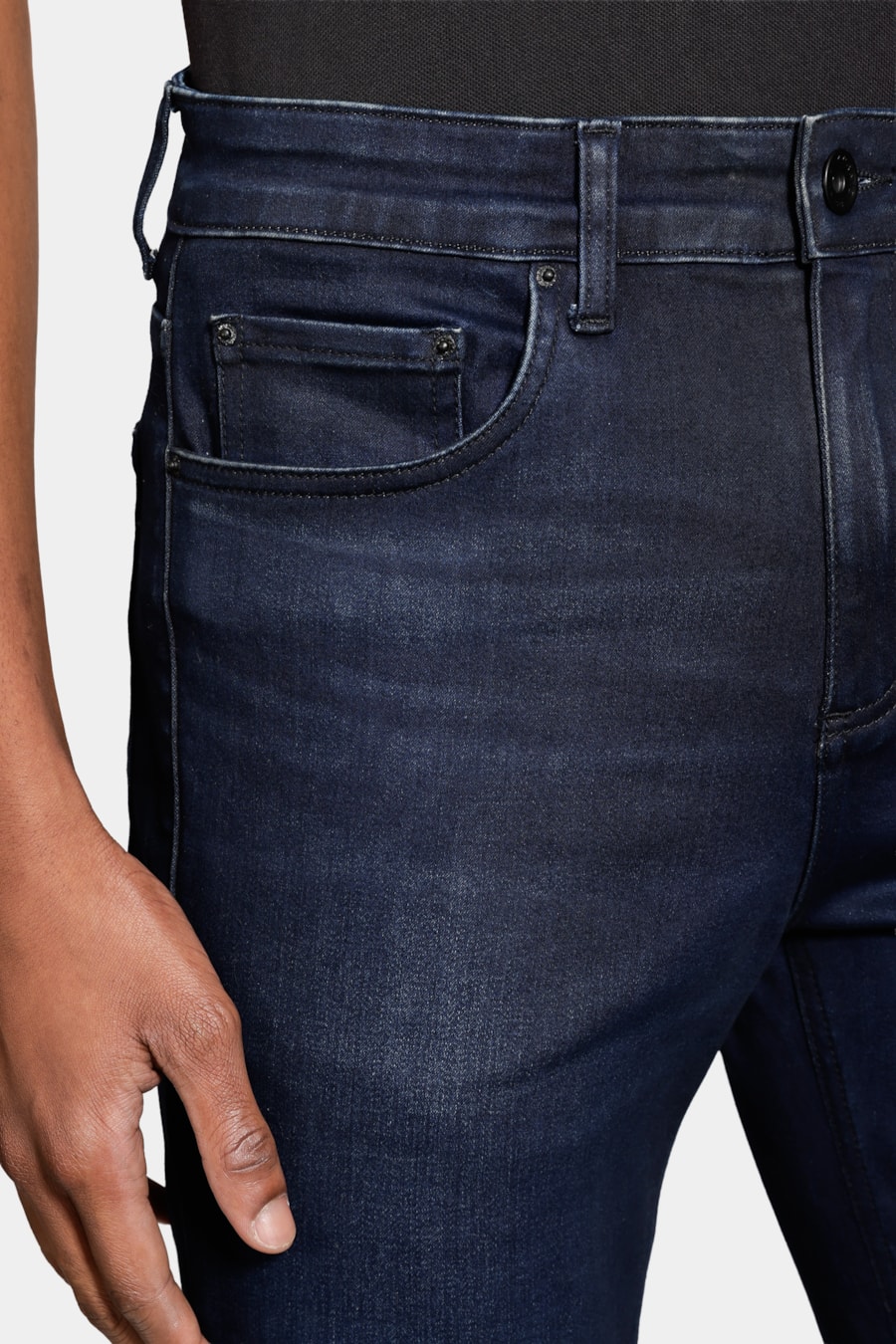 Calça Jeans Slim X-Treme Raw Azul Escuro — foto 3 de 6