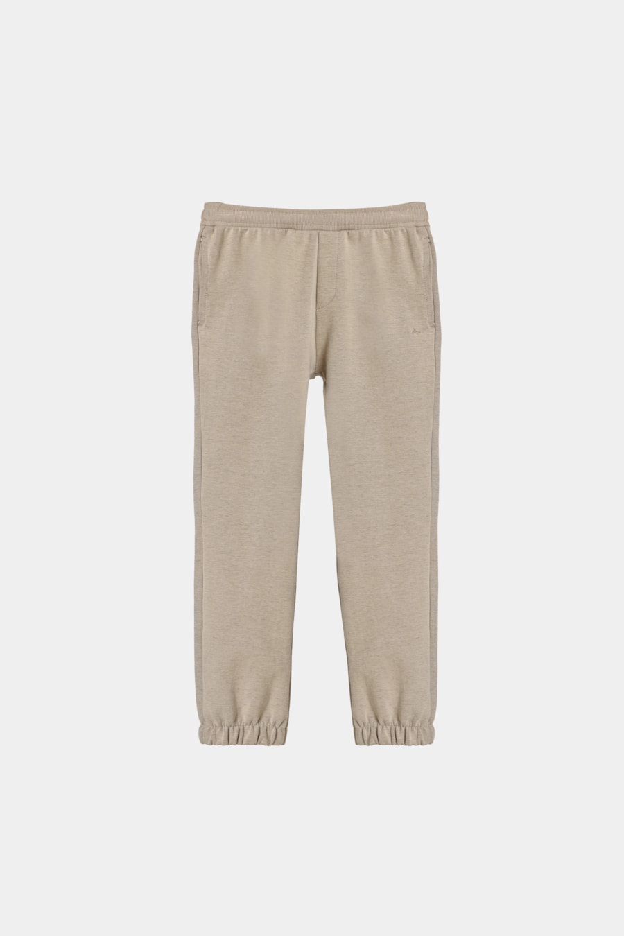 Calça Jogger Infantil Moletom Caqui — foto 3 de 4