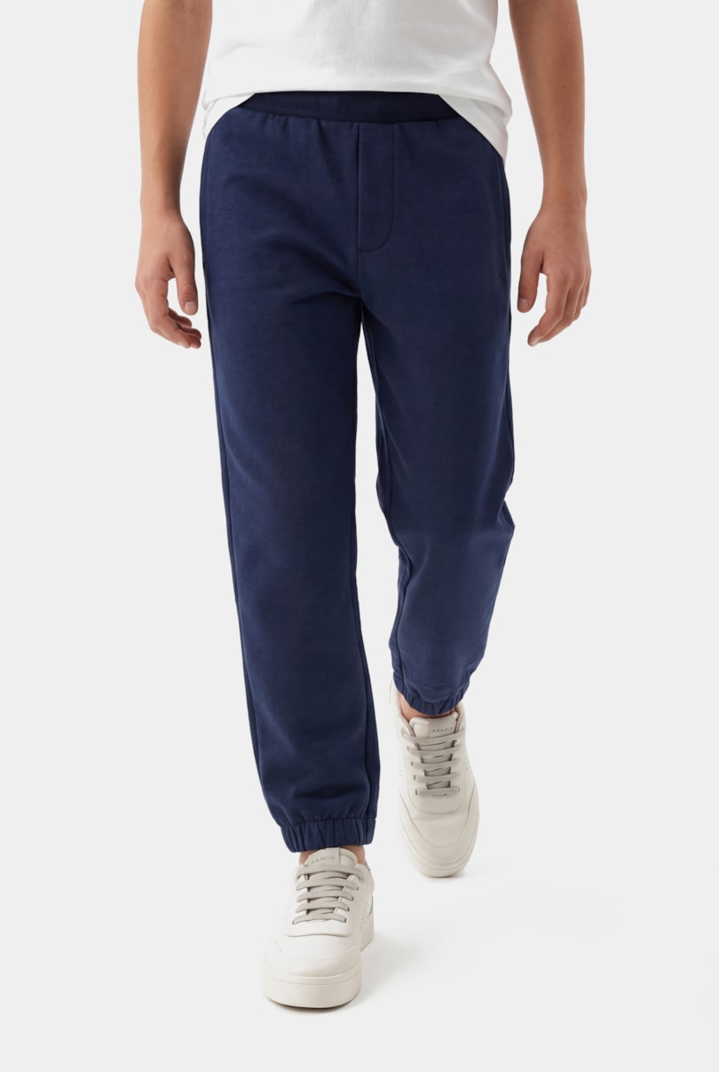 Calça Jogger Infantil Moletom Navy