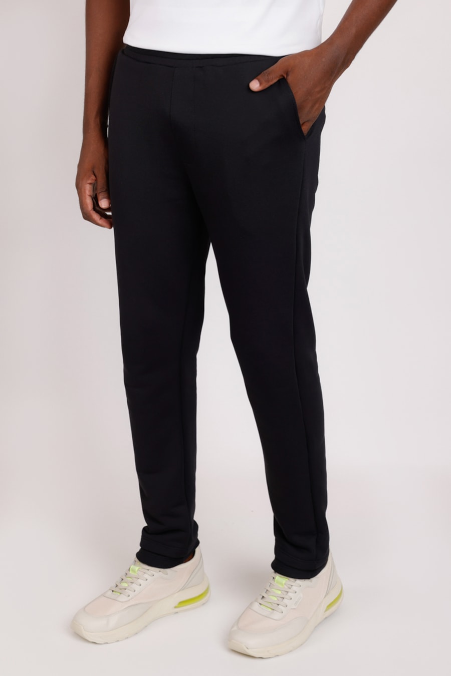 Calça Jogger Moletom Poliamida Preto — foto 1 de 6