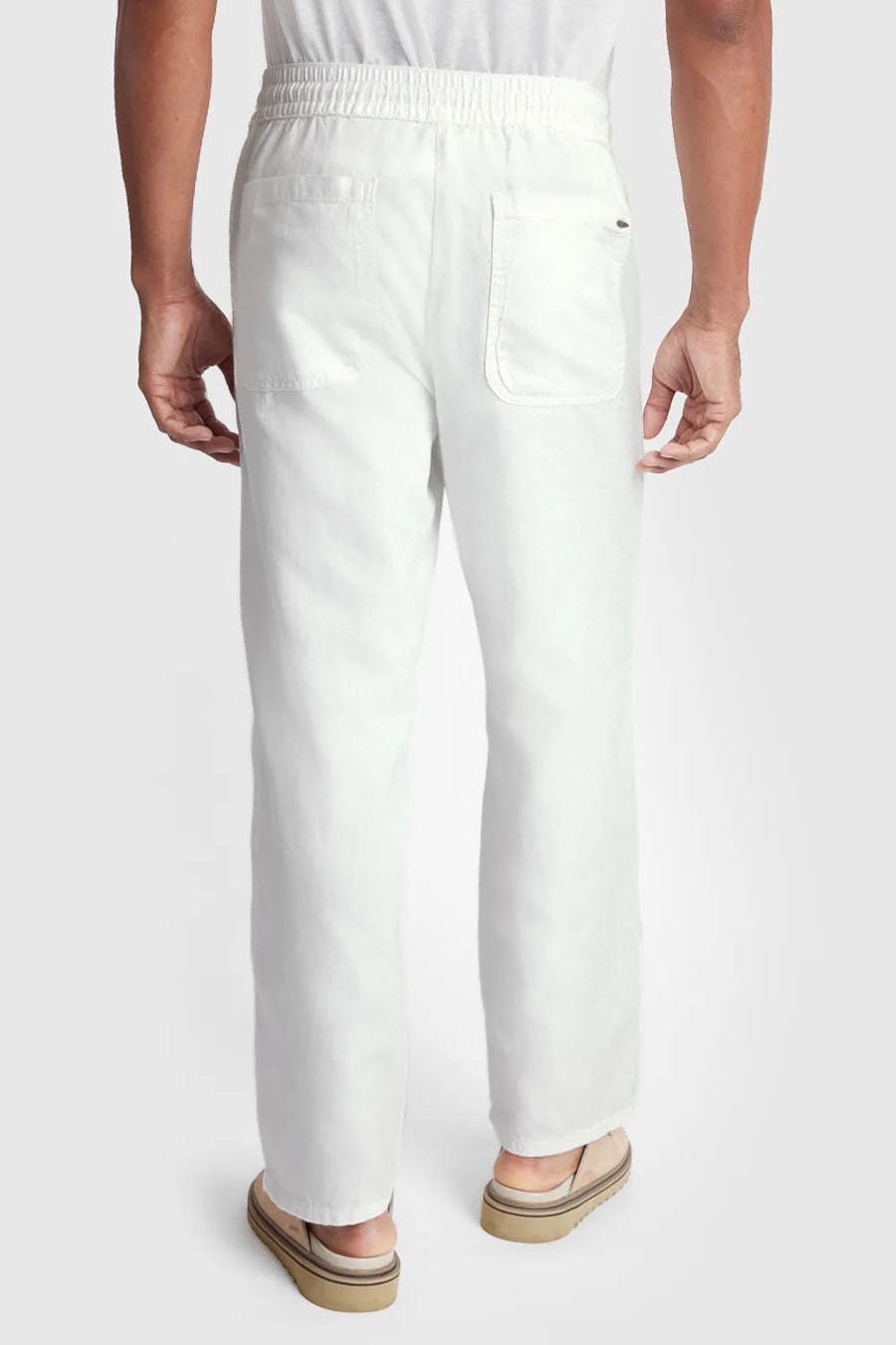 Calça Jooger Ampla Resort Canhamo Off White — foto 5 de 5
