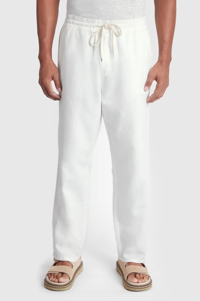 Calça Jooger Ampla Resort Canhamo Off White