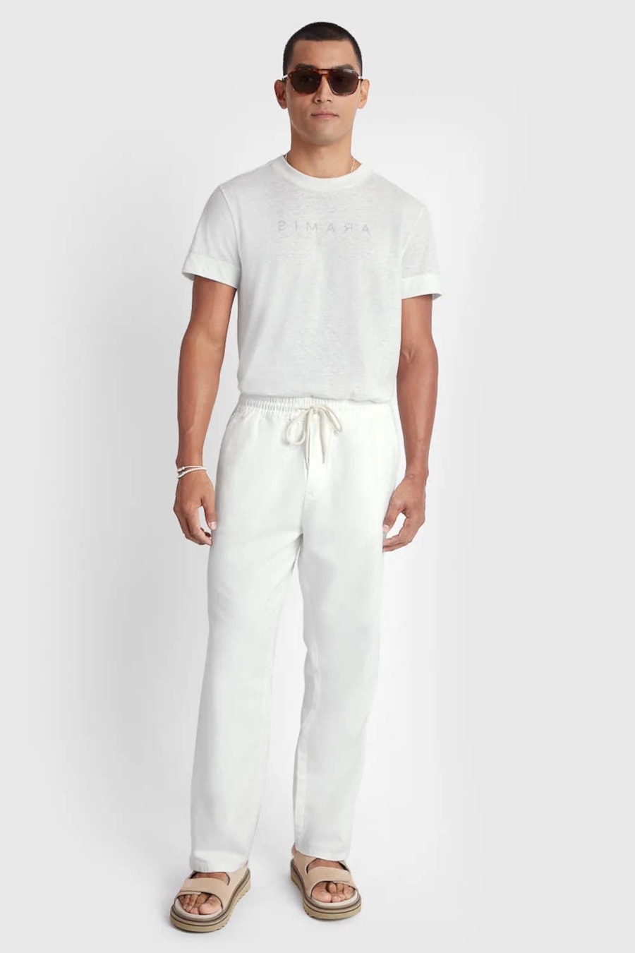 Calça Jooger Ampla Resort Canhamo Off White — foto 2 de 5
